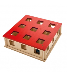 MAGIC BOX drevená interaktívna hračka pre mačky