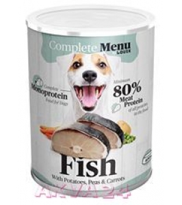 LOUIE complete menu monoprotein ryba so zeleninou pre psov