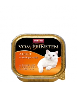konzerva Vom Feinsten cat adult s hydinou a teľacím