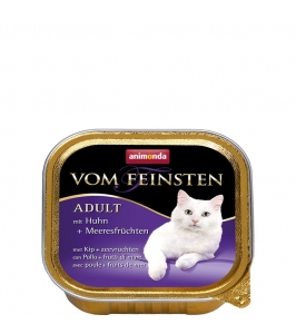 Vom Feinstenkonzerva Vom Feinsten cat adult s kuracím a plodmi mora